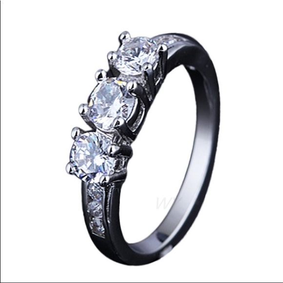 #1RING! 3CT CZ Sterling Silver Ring, GorgeouS!Firm - Picture 7 of 8